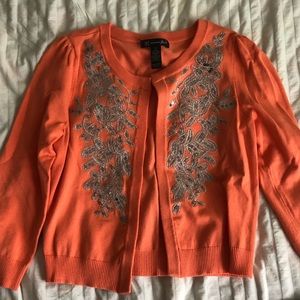 Coral cardigan with details *BRAND NEW*